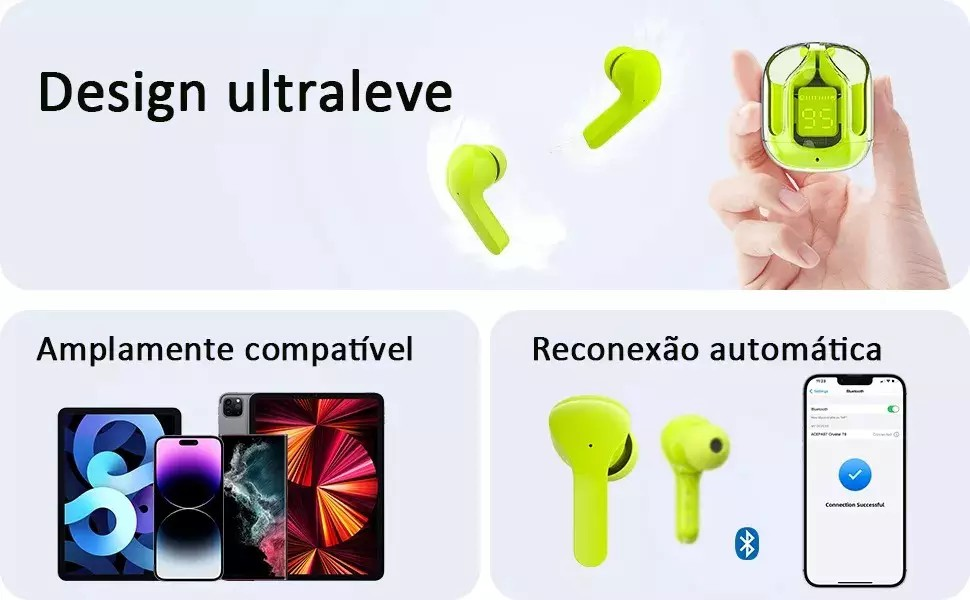 Fone De Ouvido Bluetooth Ultrapods Pro Wireless 5.3
