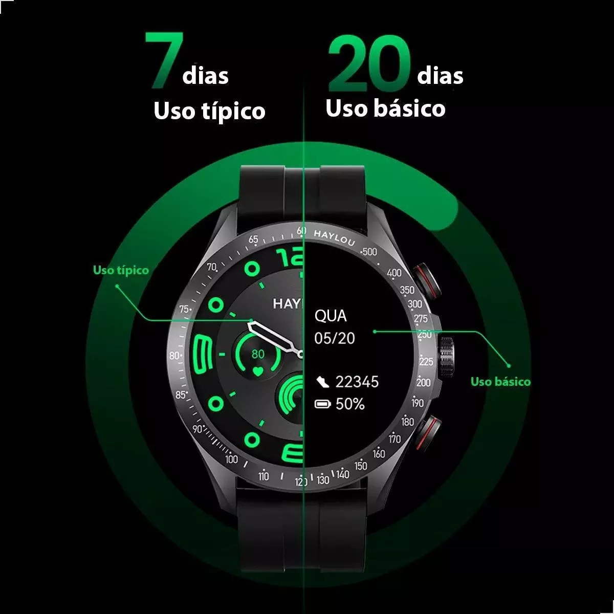 Smartwatch Xiaomi Haylou Solar Pro Amoled A Prova Dagua